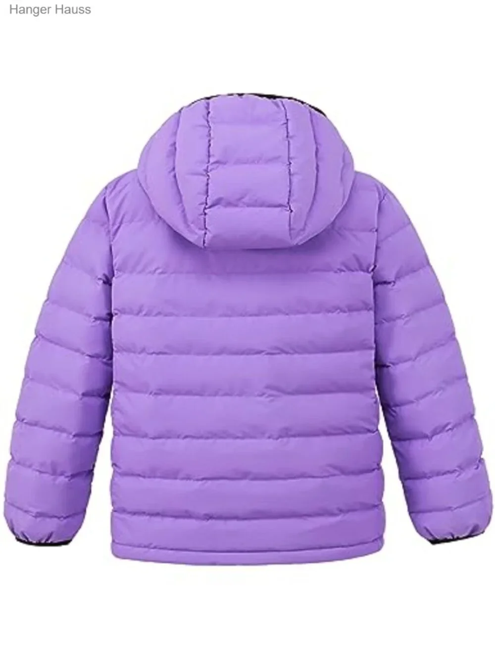 Girls' Winter Puffer Coat Waterproof Insulated Hooded Jacket with Zipper Pockets
